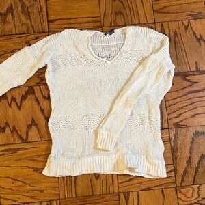 Vince V-neck white sweater